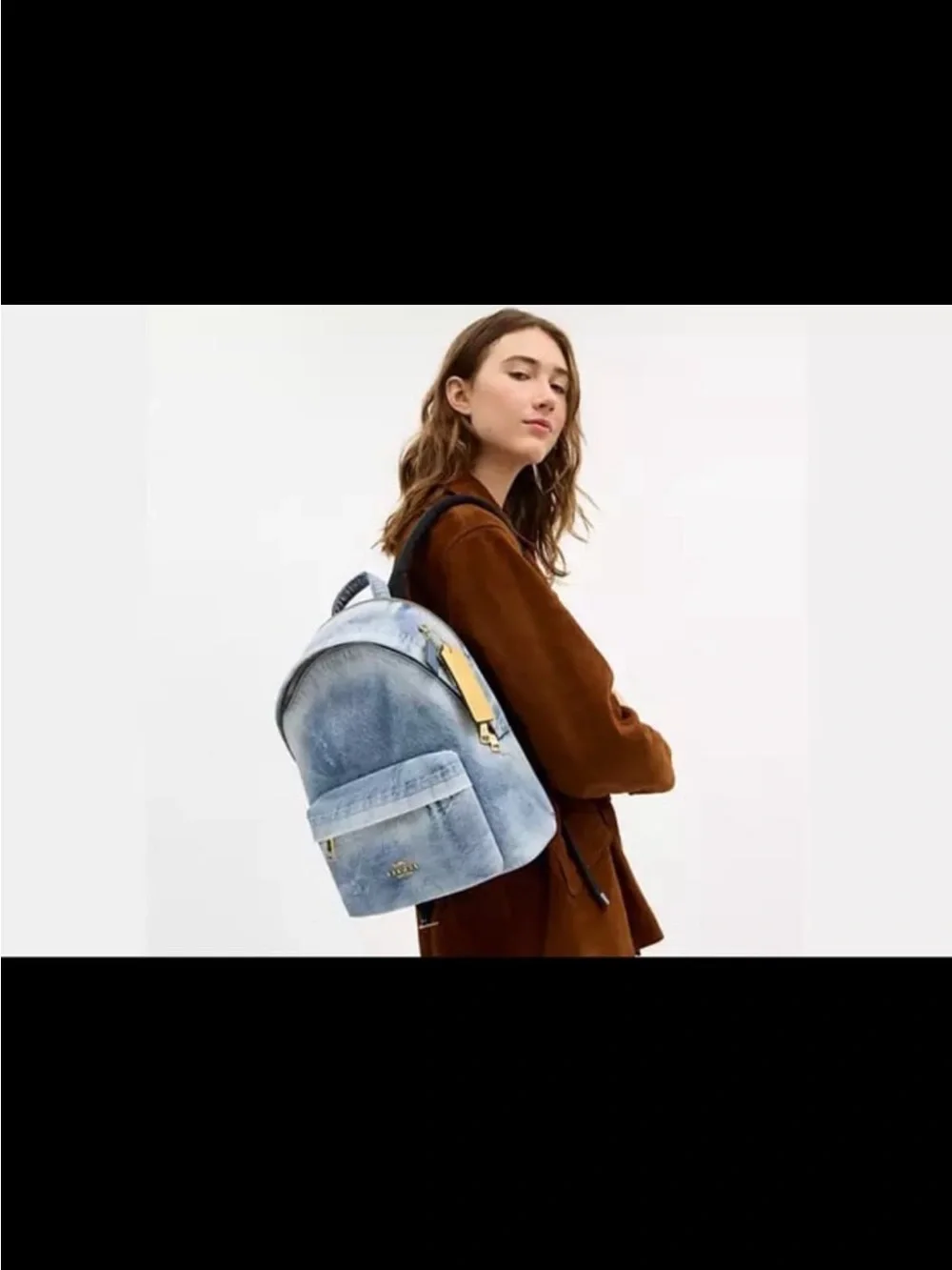 Coach Taylor Small Backpack in Loved Denim Blue